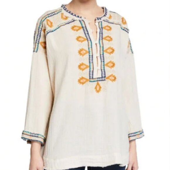 JOHNNY WAS Pillar Gauze Blouse in Black Sz M - NWT!! - Picture 9 of 9